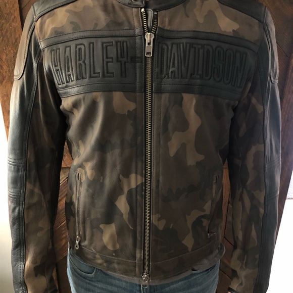 camo harley davidson jacket
